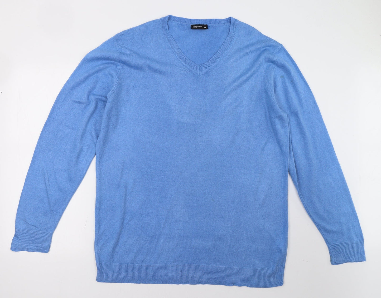 Cedar Wood State Mens Blue  Knit Pullover Sweatshirt Size XL
