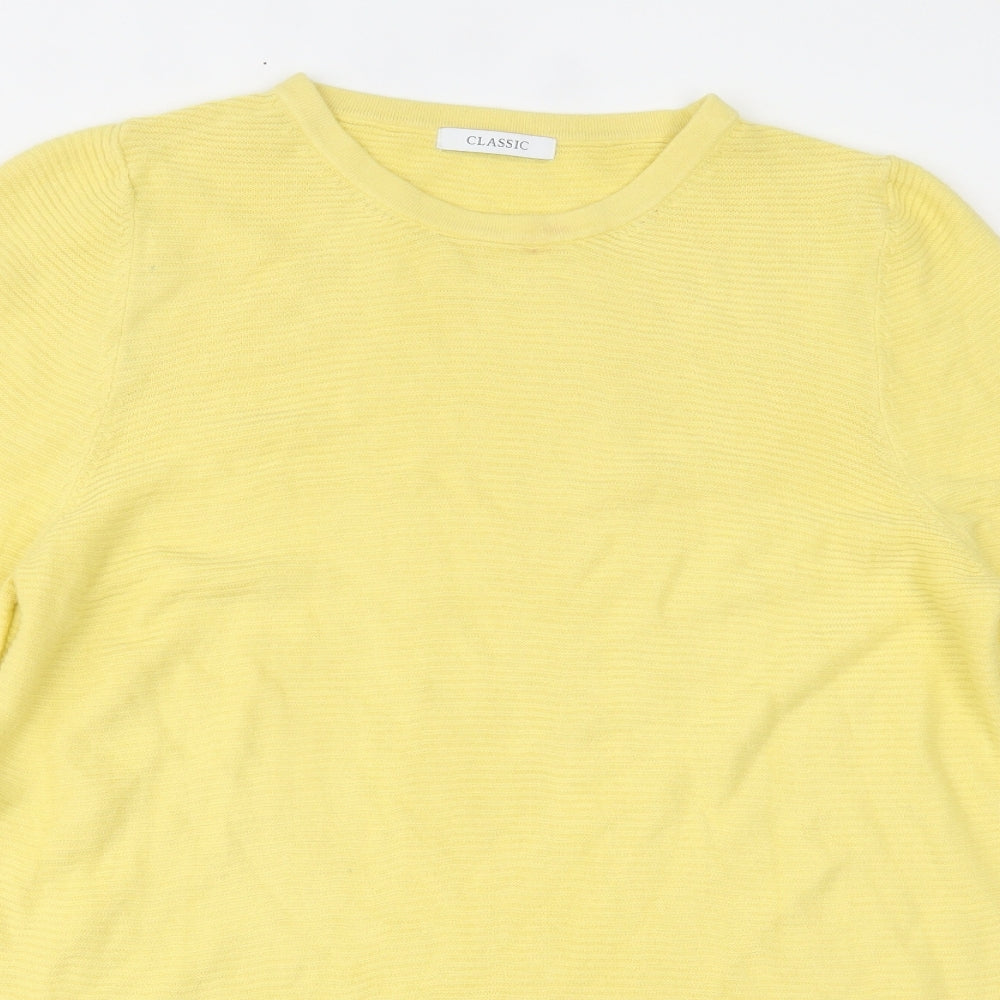 Marks and Spencer Womens Yellow   Pullover Jumper Size 16