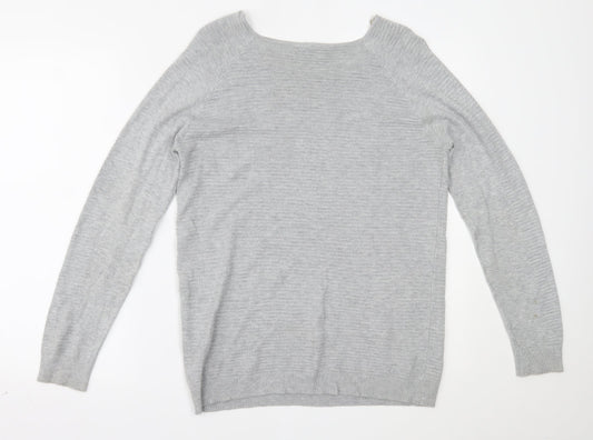 Avenue Womens Grey   Basic Blouse Size 14