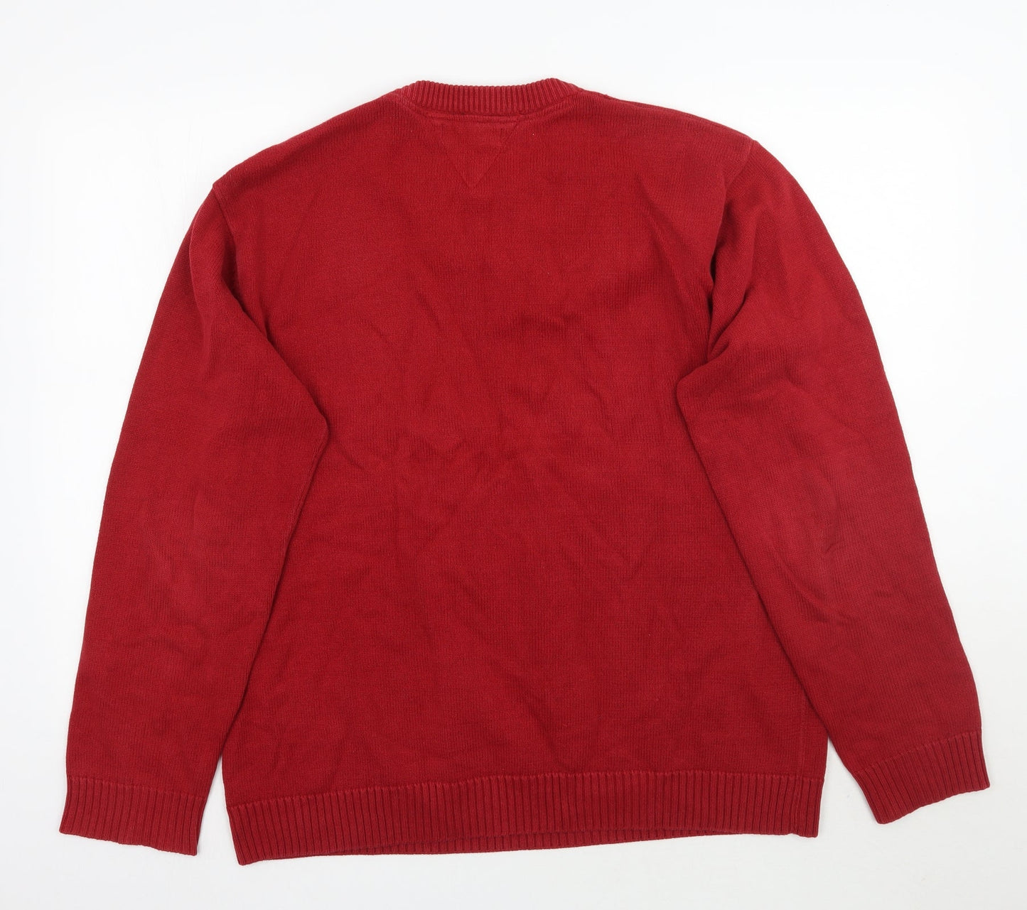 M&Co Mens Red   Pullover Jumper