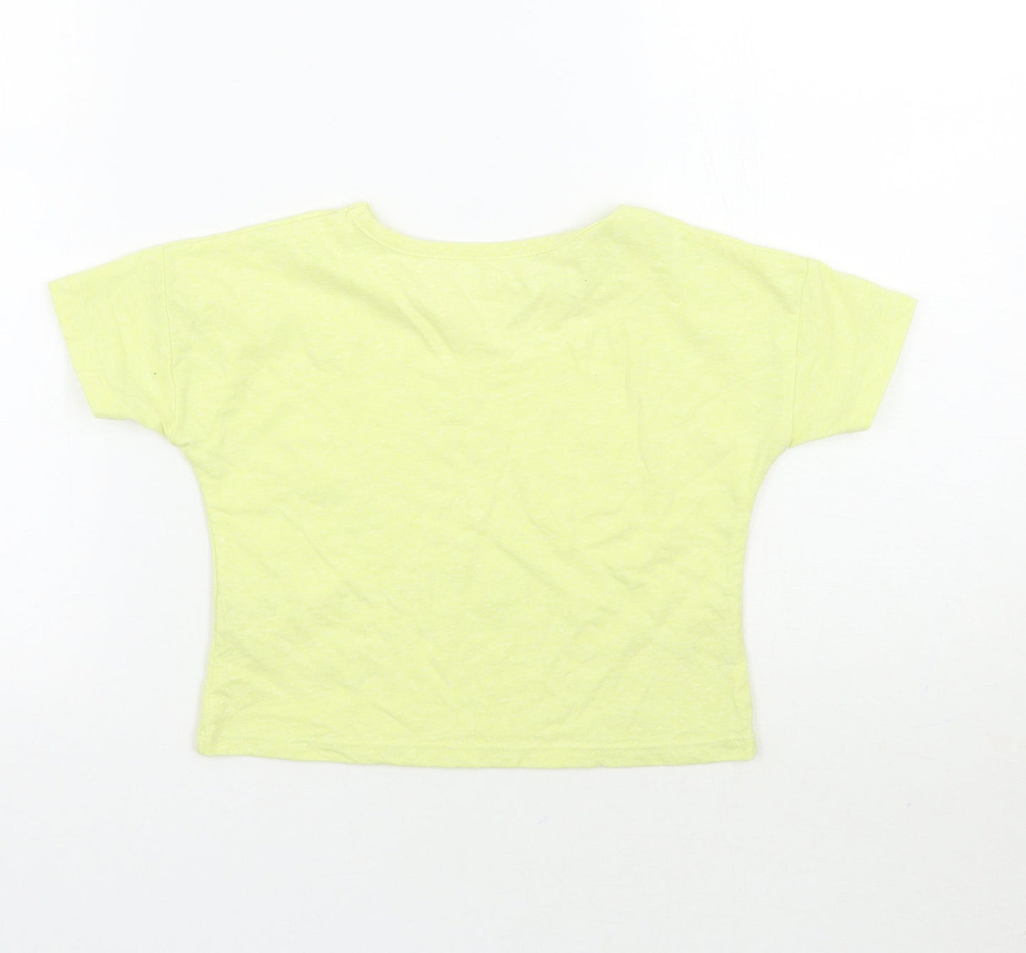 TU Girls Yellow   Basic T-Shirt Size 4 Years