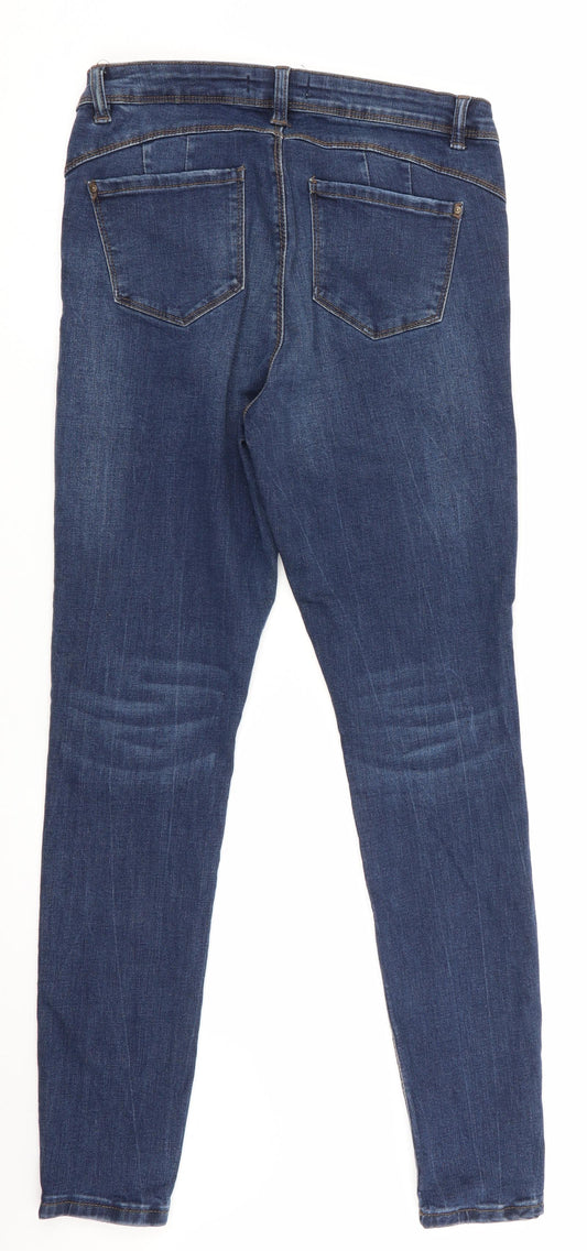 Denim Co Womens Blue   Skinny Jeans Size 4 L29 in