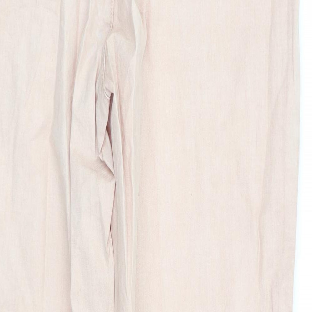 Preworn Womens Pink   Jogger Trousers Size 8 L25.5 in - Cropped peach in colour