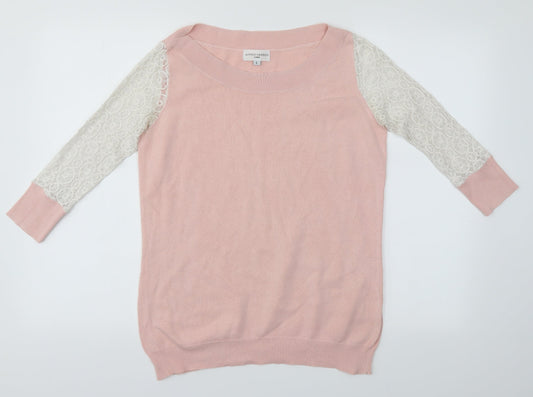 Almost Famous Womens Pink   Basic Blouse Size L