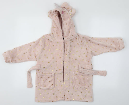 A2Z 4 kids Girls Pink Solid  Top Robe Size 2-3 Years