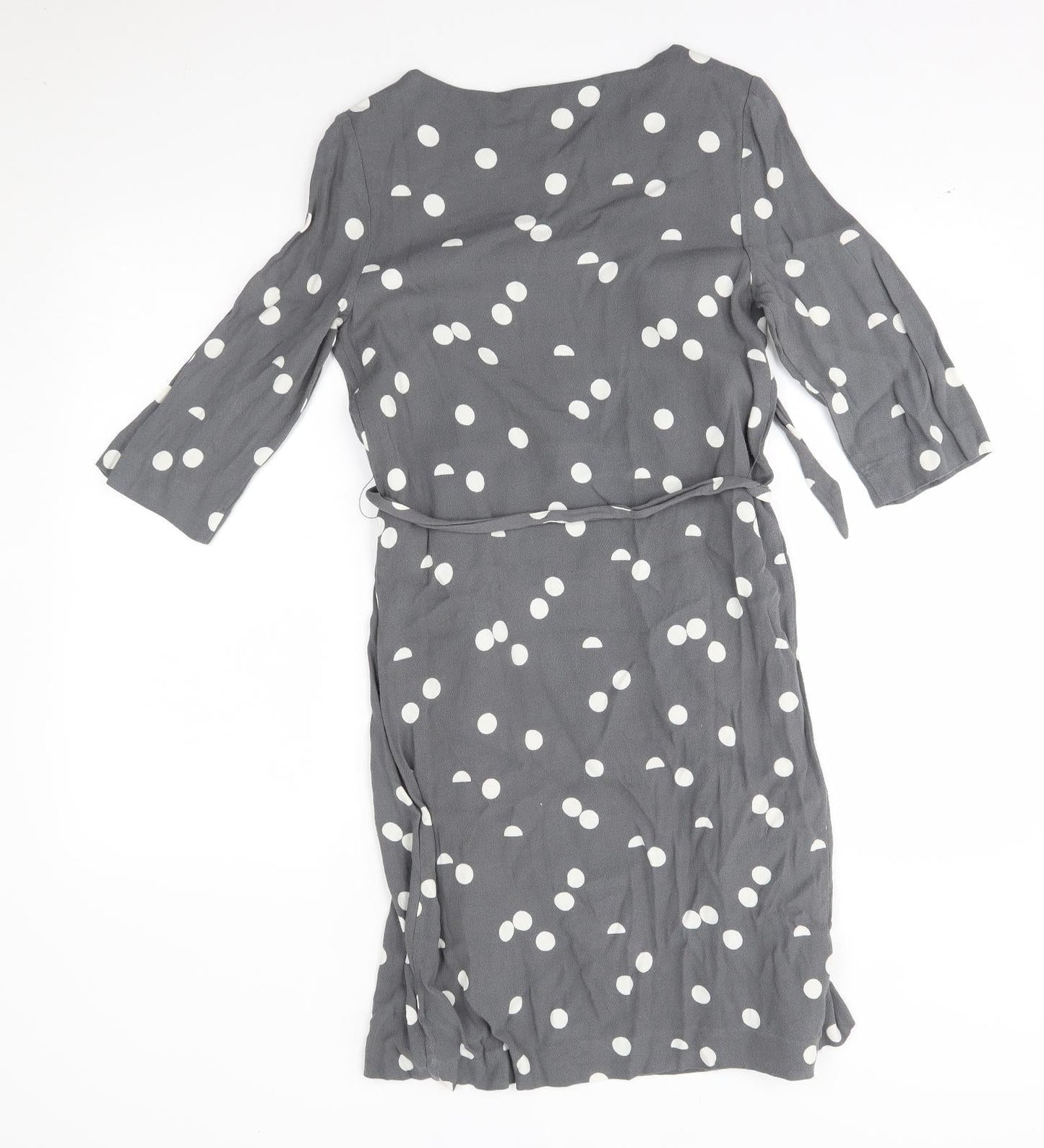 selectewd Womens Grey Polka Dot  A-Line  Size 6