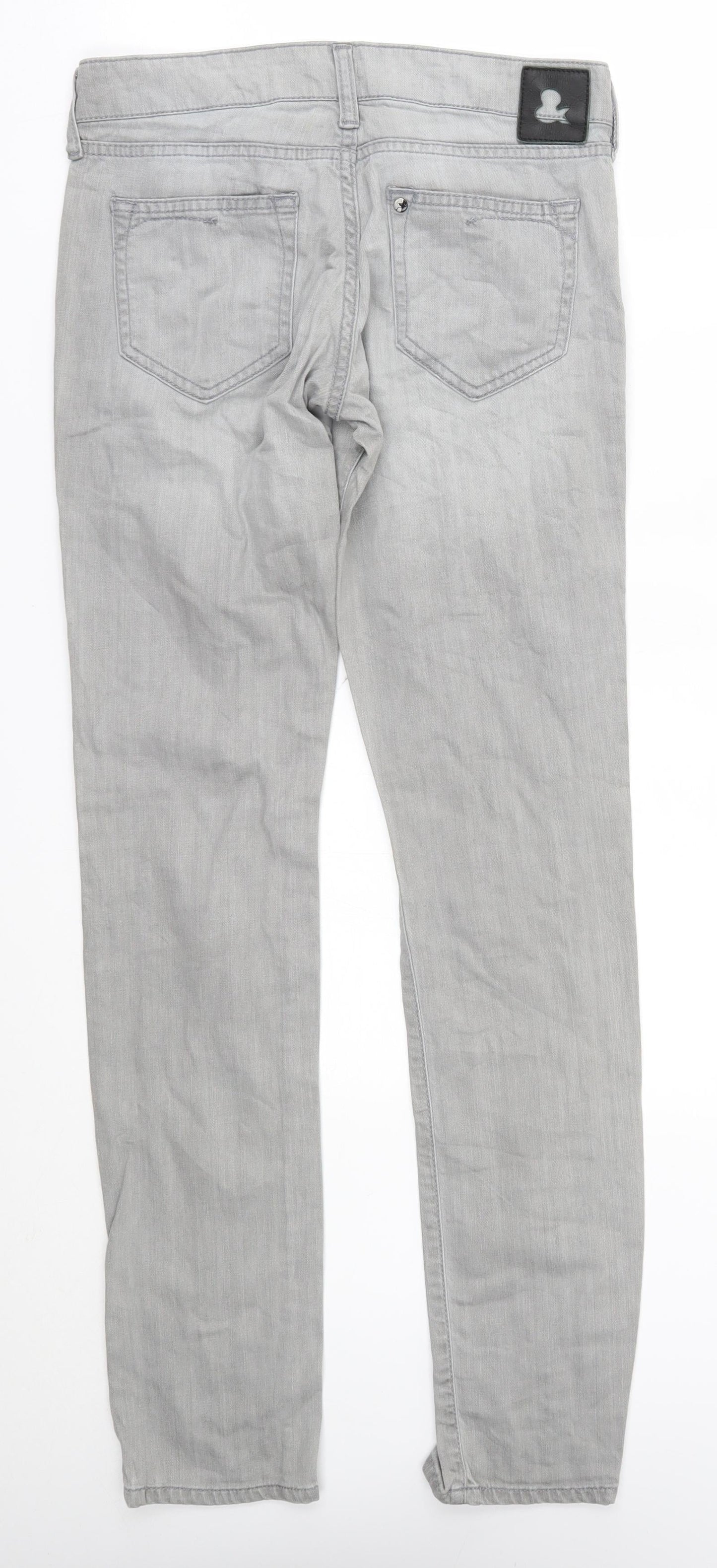 H&M Womens Grey   Straight Jeans Size 26 in L31 in