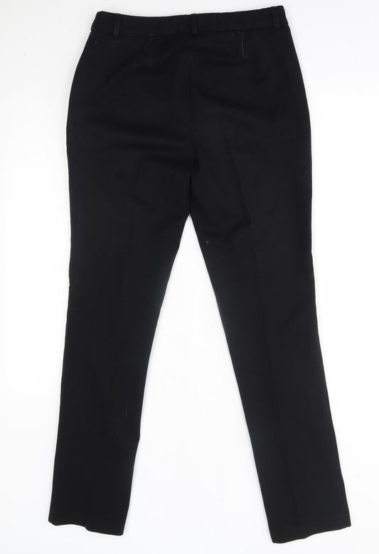 M&S Womens Black   Trousers  Size 8 L29 in