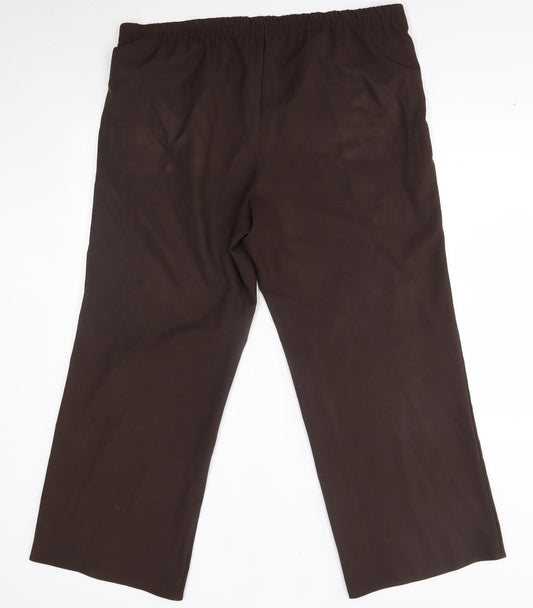 essence Womens Brown   Trousers  Size 18 L28 in