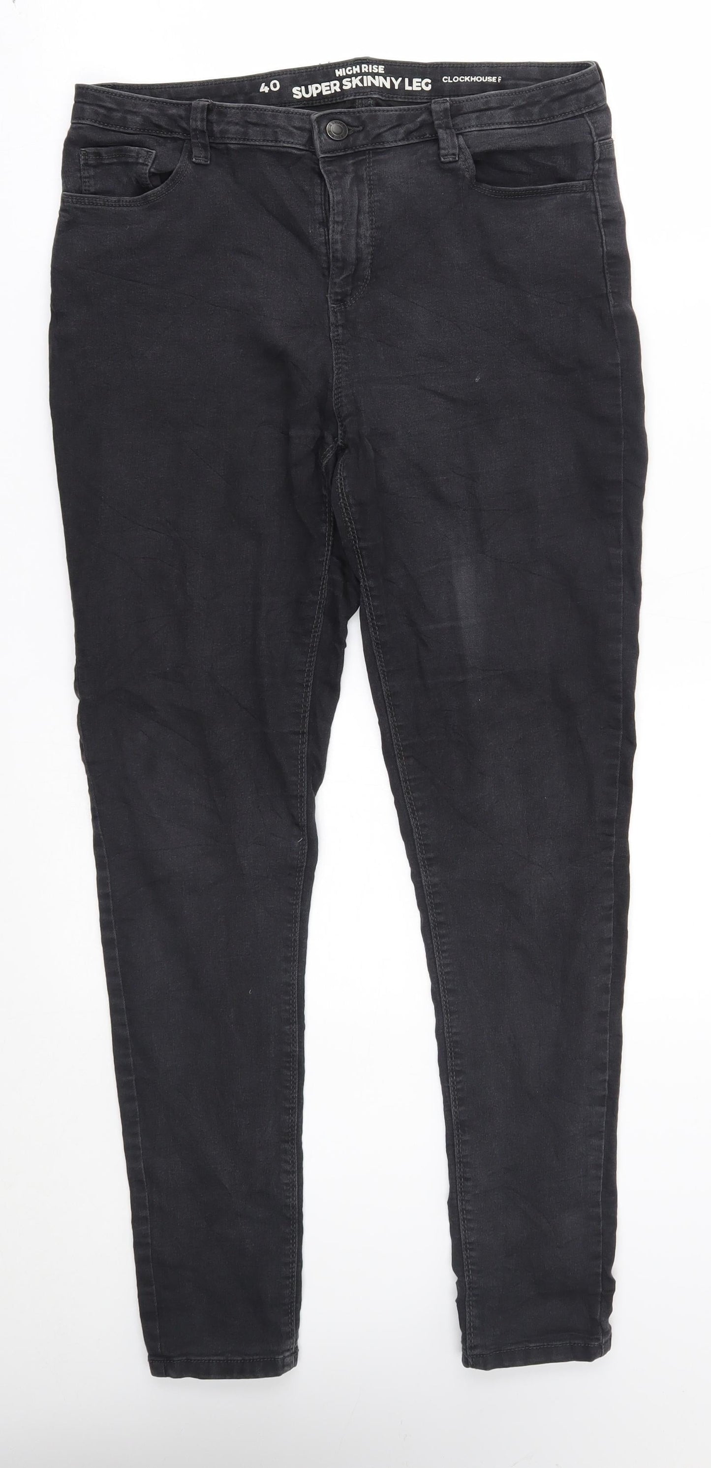 Clockhouse Womens Black   Skinny Jeans Size 12 L29 in