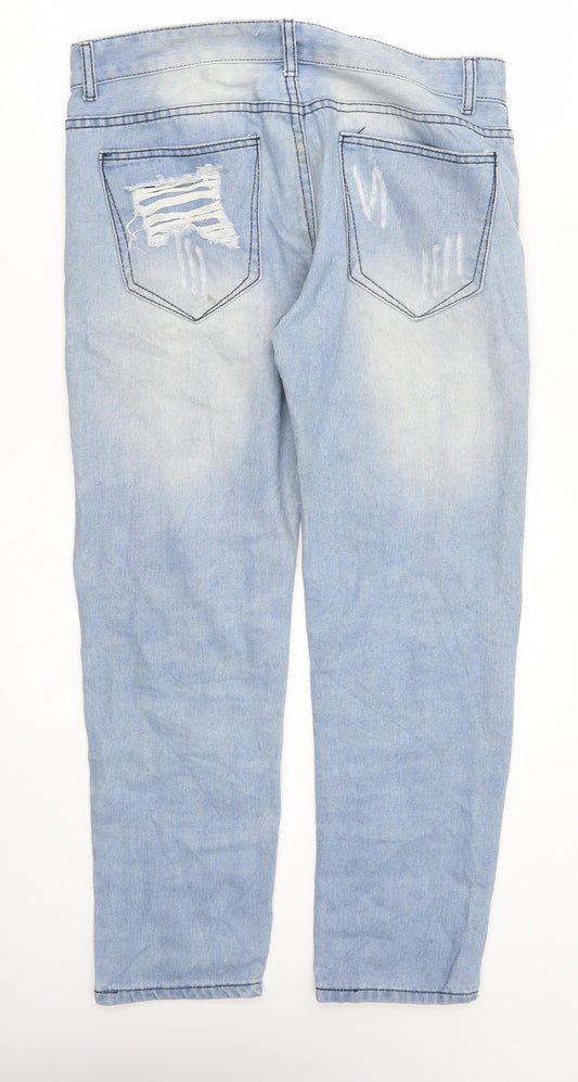Preworn Womens Blue   Straight Jeans Size 32 in L27 in