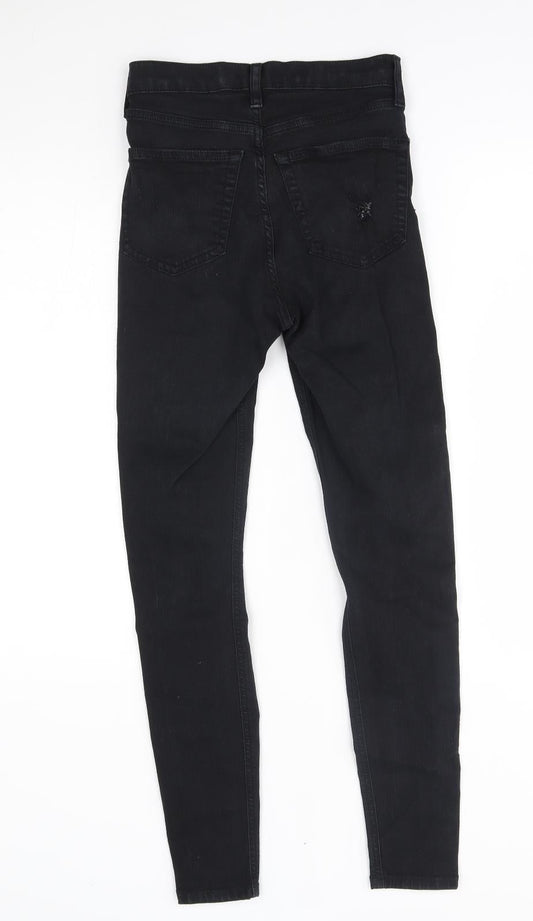 Topshop Womens Black   Skinny Jeans Size 26 in L32 in - Jamie