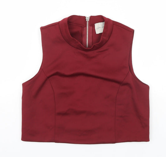 Lavish Alice Womens Red   Basic T-Shirt Size 8