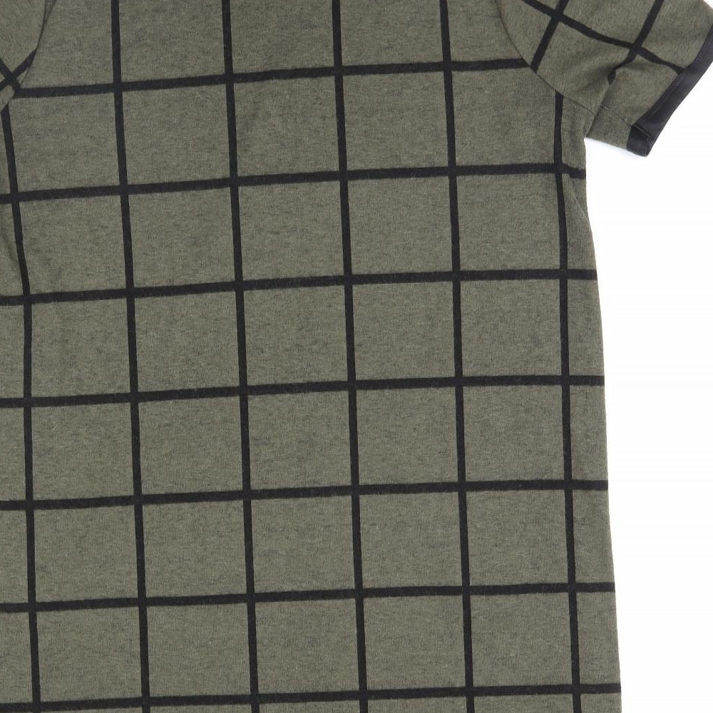 Select Womens Brown Plaid  Pullover Jumper Size 14