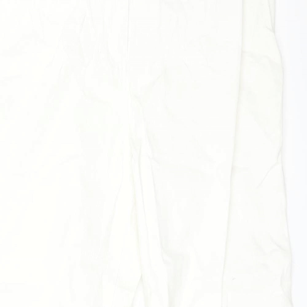 Brooker Womens White   Straight Jeans Size 18 L30 in