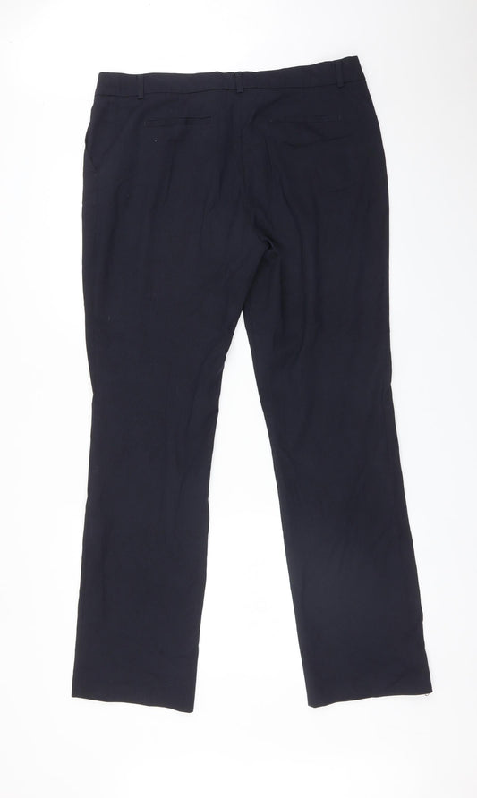 Yessica Womens Blue   Trousers  Size 14 L31 in