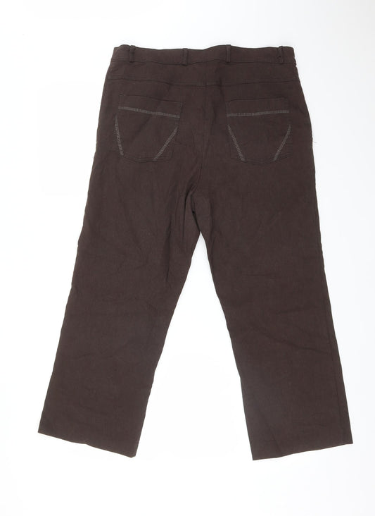 Preworn Womens Brown   Trousers  Size 20 L23 in