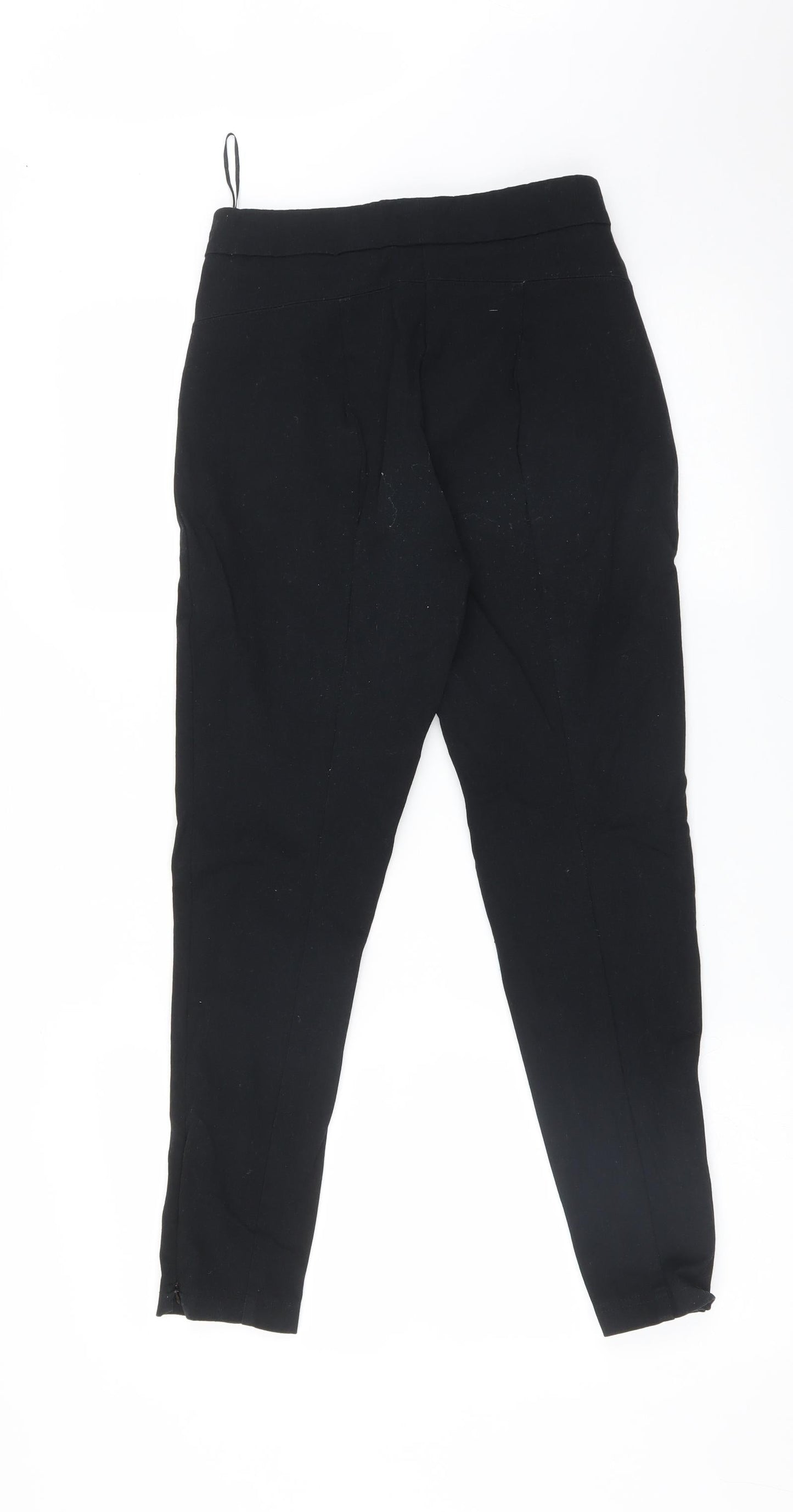 M&S Womens Black   Trousers  Size 8 L25 in