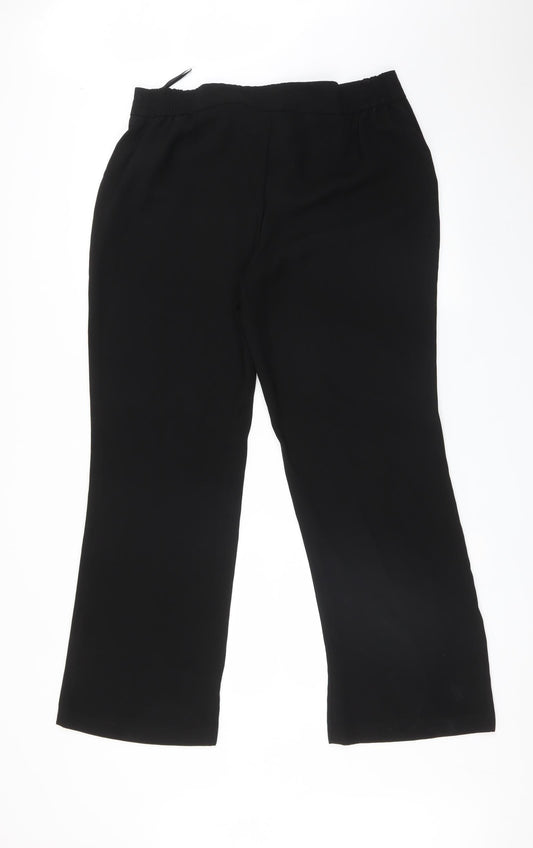 Savoir Womens Black   Trousers  Size 16 L29 in