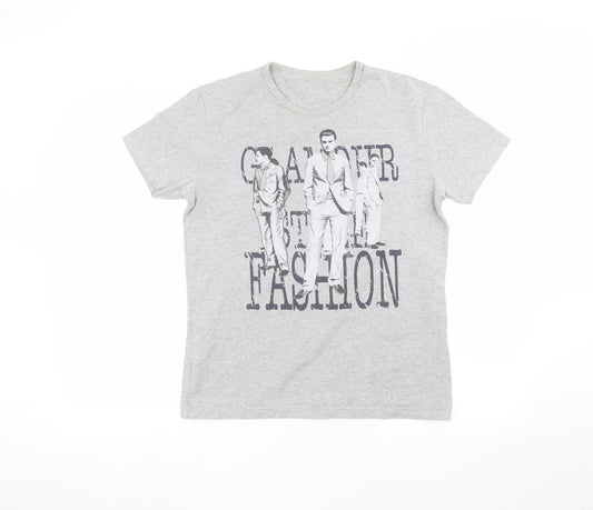 Preworn Womens Grey   Basic T-Shirt Size L