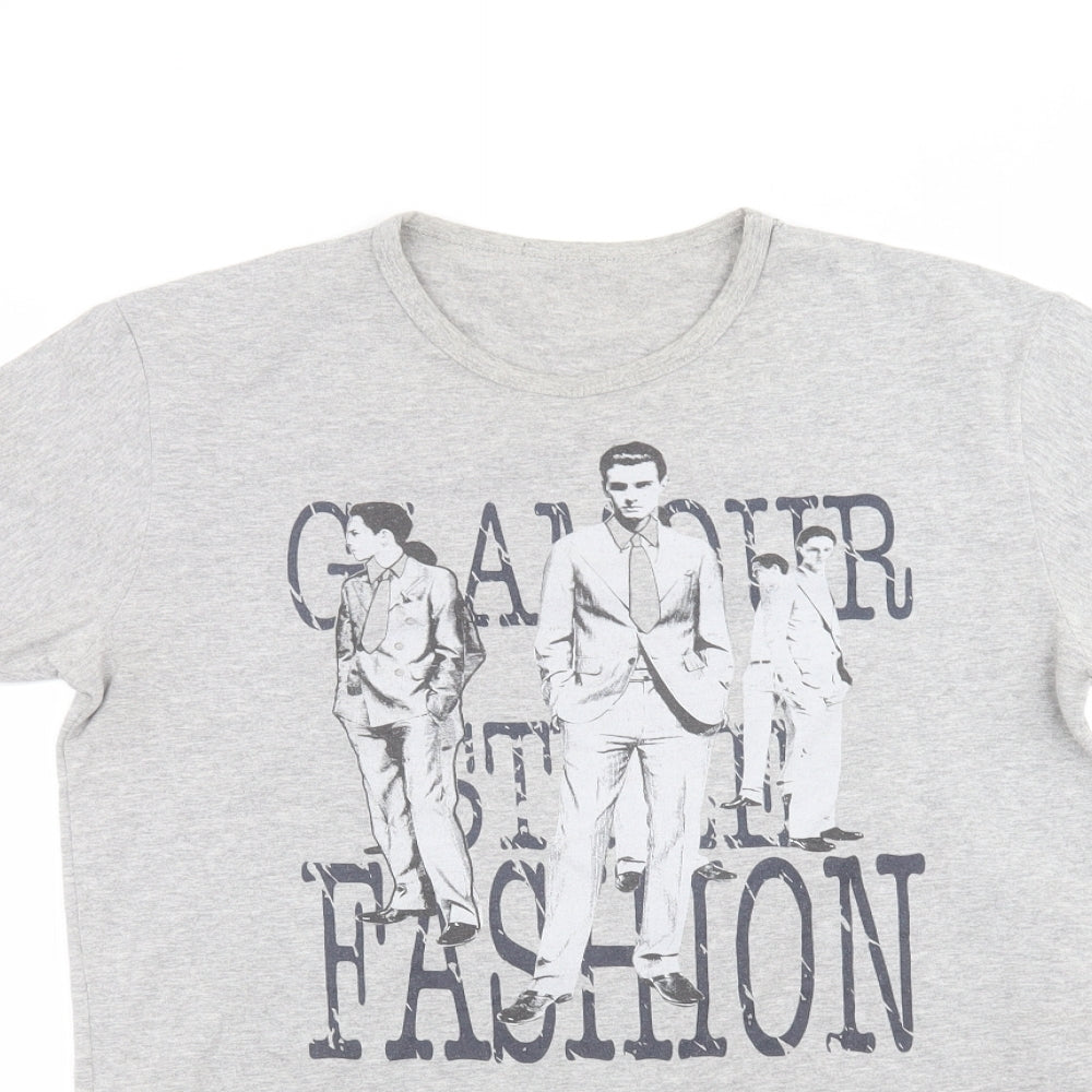 Preworn Womens Grey   Basic T-Shirt Size L