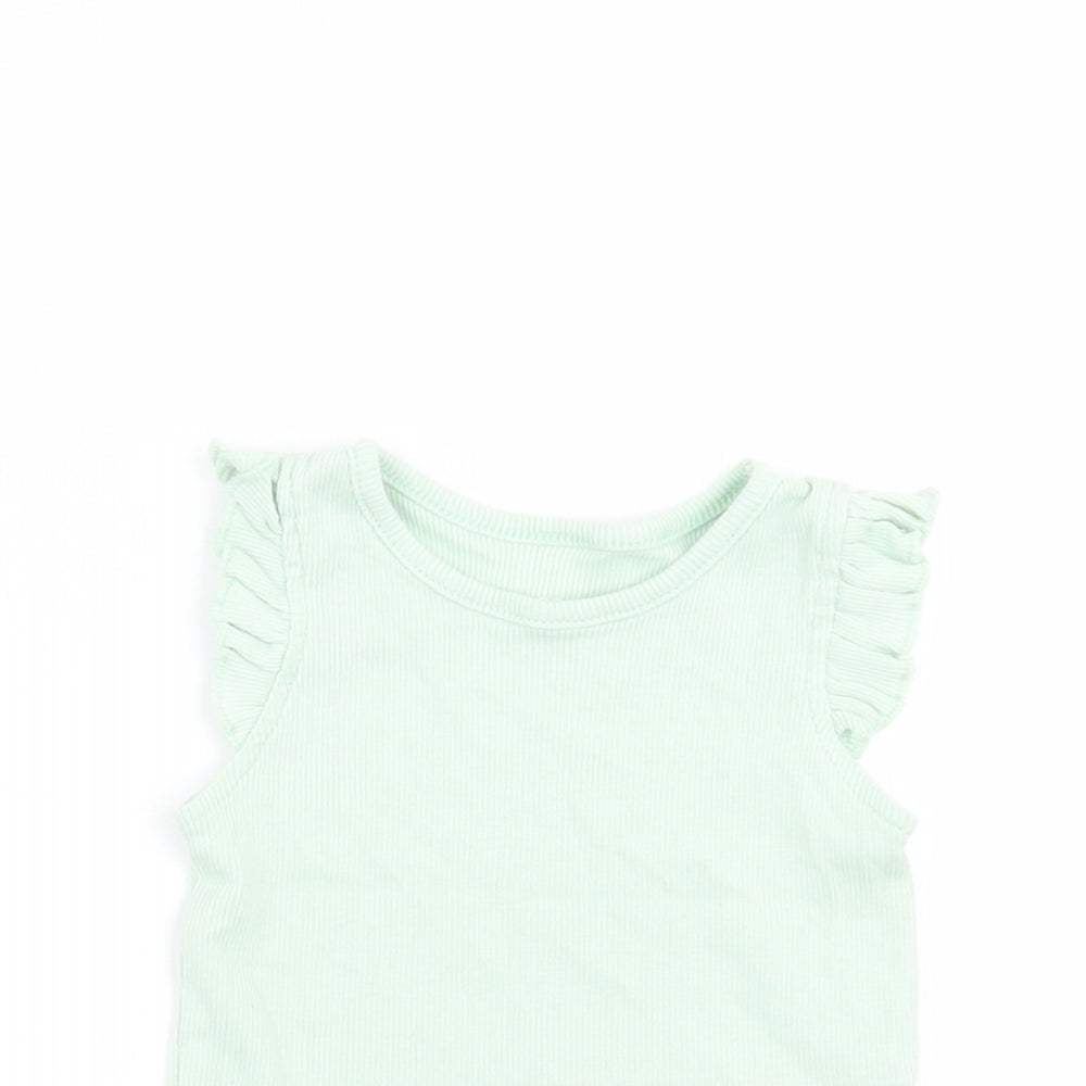 Primark Baby Green   Basic T-Shirt Size 6-9 Months