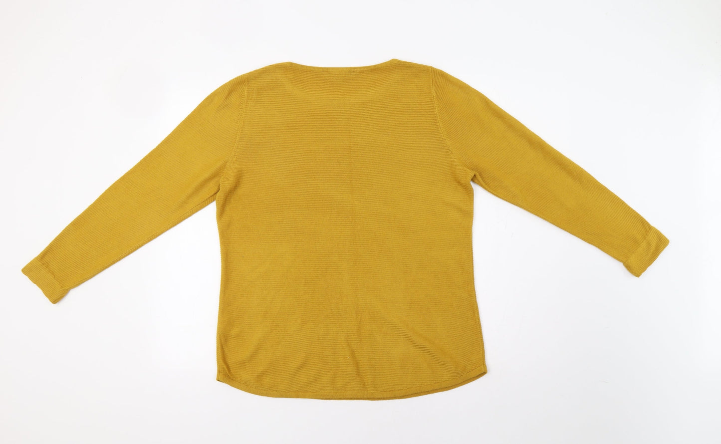 Bonmarché Womens Yellow   Pullover Jumper Size 14