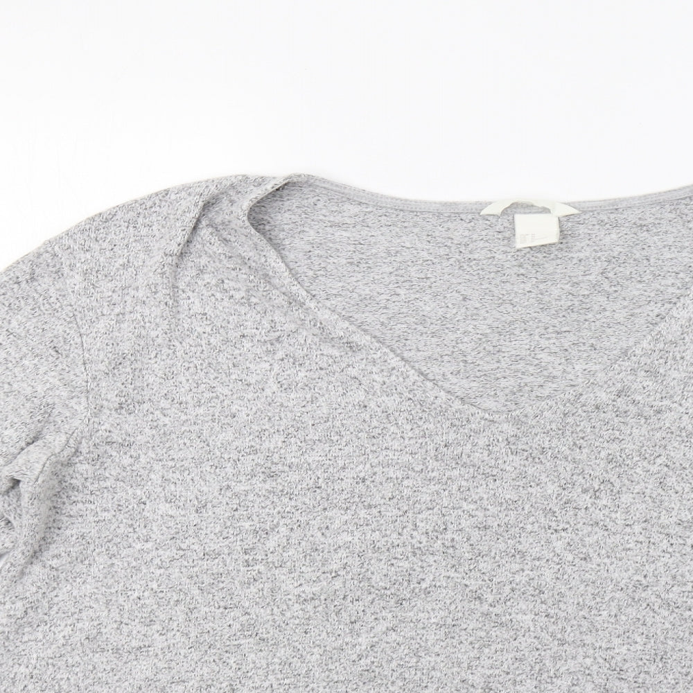 H&M Womens Grey   Pullover Jumper Size M