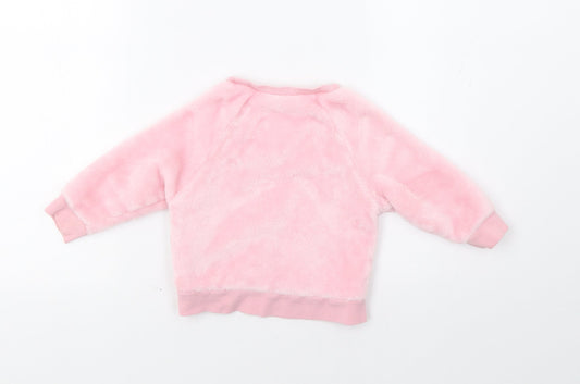Very Baby Pink   Pullover Jumper Size 9-12 Months  - Unicorn