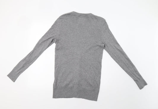 Hollistwr Womens Grey   Cardigan Jumper Size L