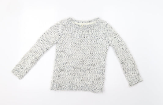 Primark Girls Grey   Pullover Jumper Size 7-8 Years