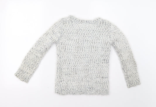 Primark Girls Grey   Pullover Jumper Size 7-8 Years