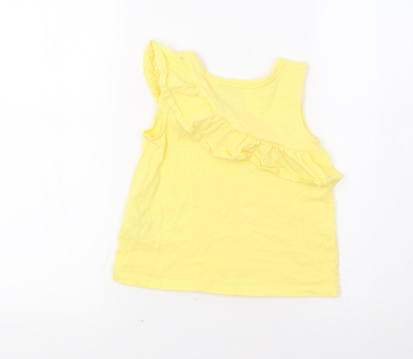 Matalan Girls Yellow   Basic Tank Size 7 Years