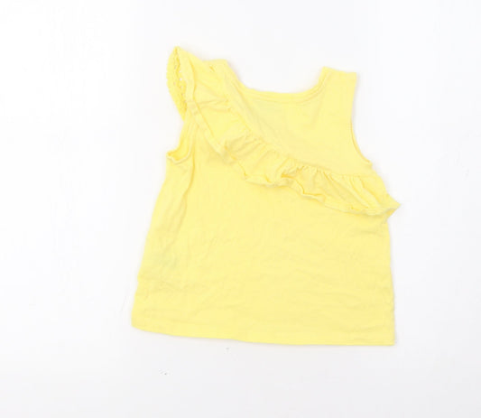 Matalan Girls Yellow   Basic Tank Size 7 Years