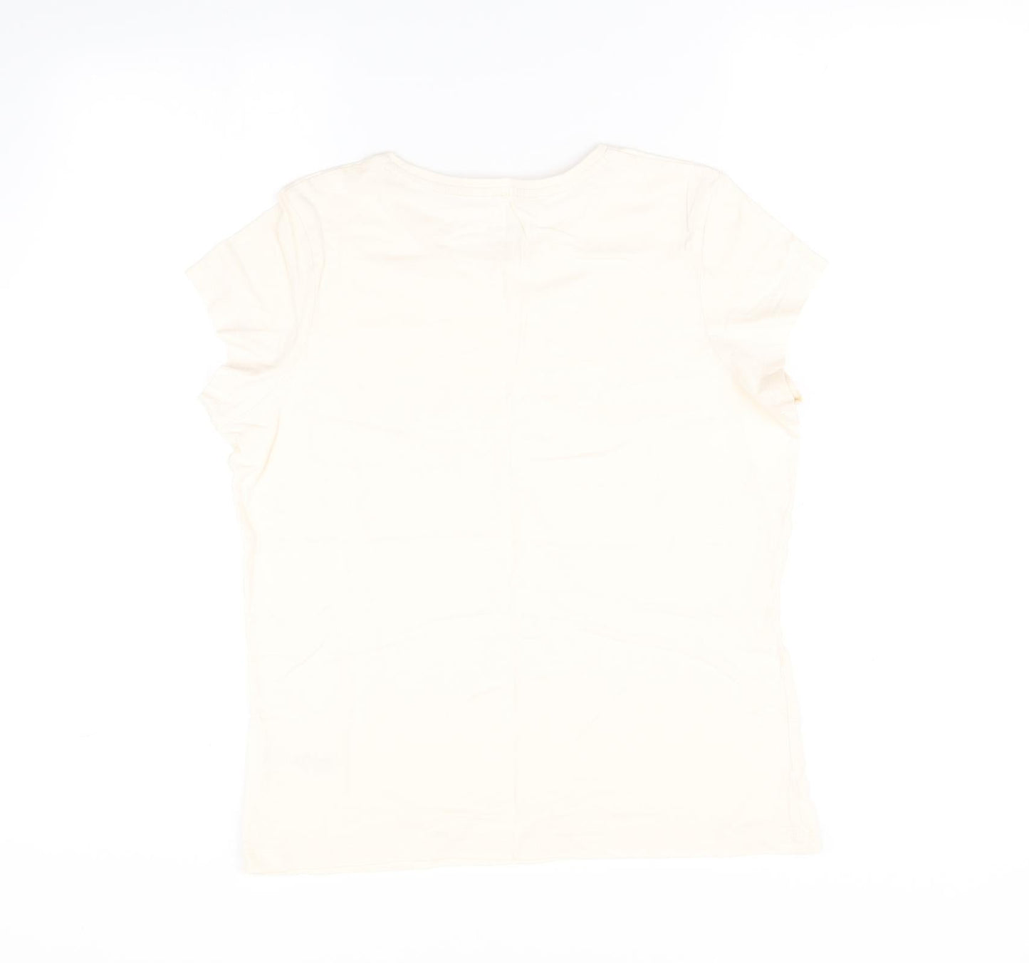 Nutmeg Womens Beige    Pyjama Top Size 12