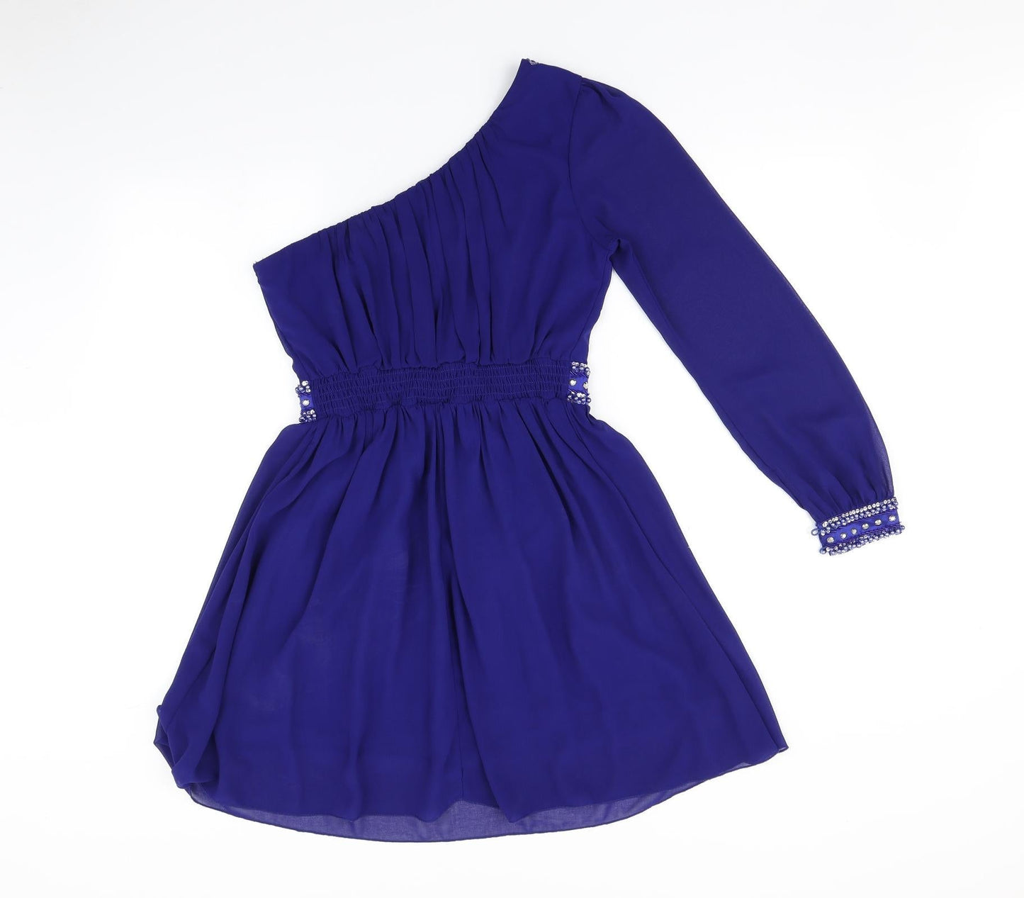 Quiz Womens Blue   A-Line  Size 10  - Cold shoulder