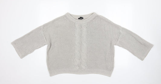 H&M Womens Grey   Pullover Jumper Size S
