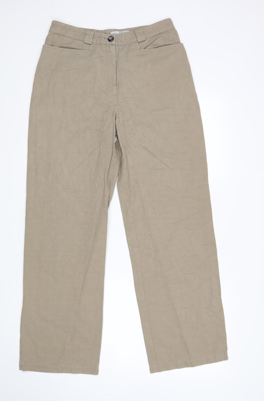 Kellerman Womens Beige   Straight Jeans Size 12 L30 in