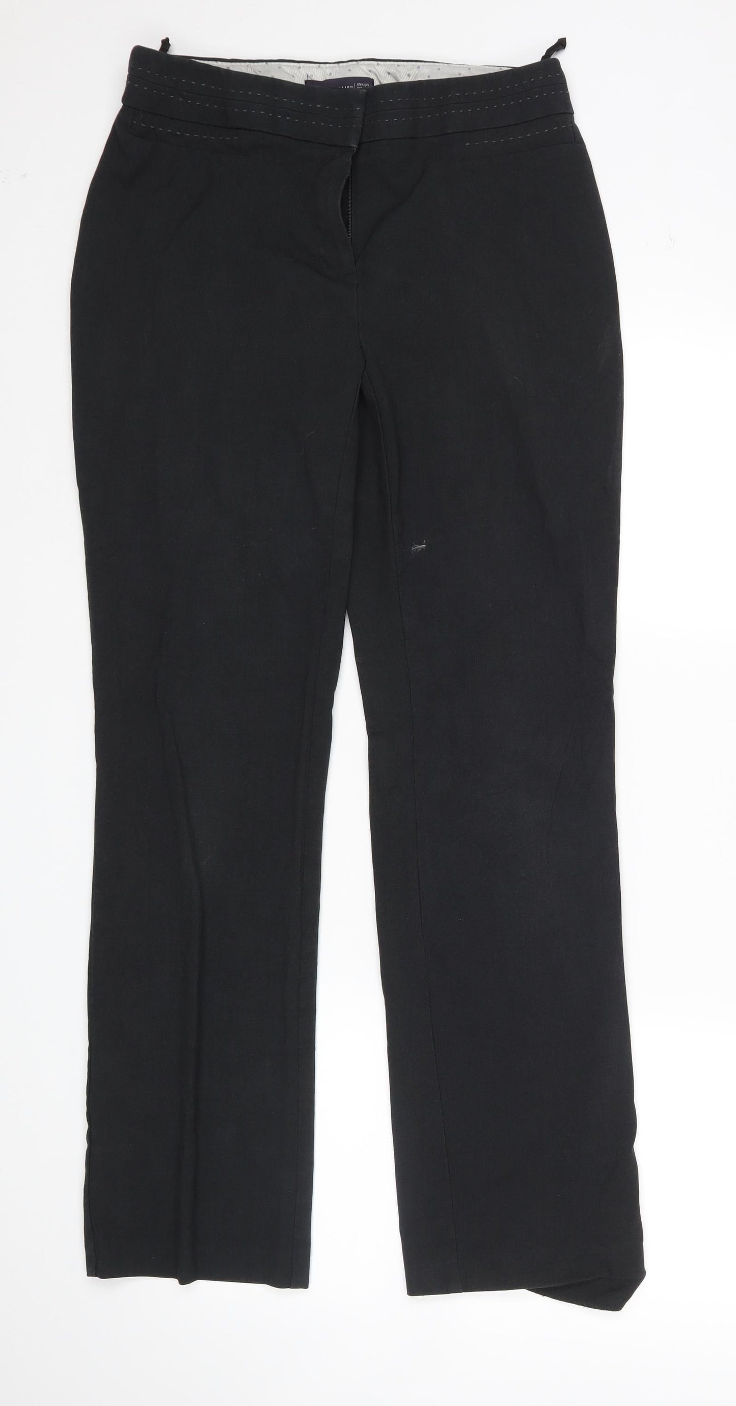 M&S Womens Grey   Trousers  Size 8 L30 in