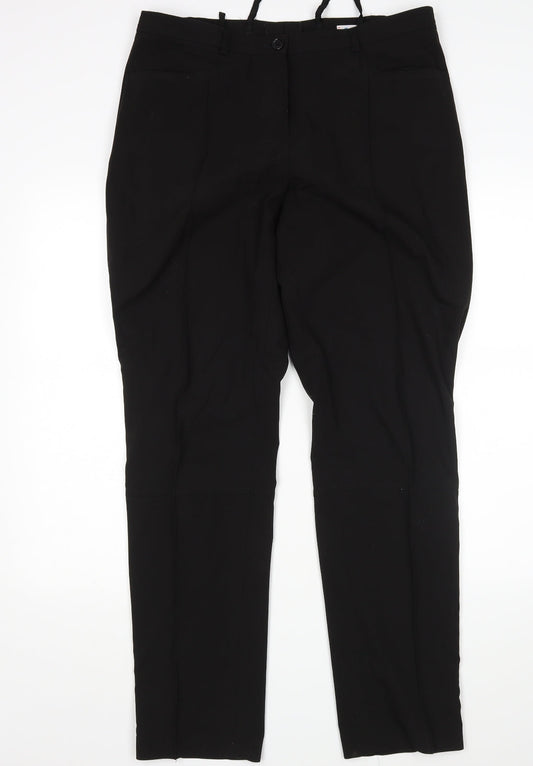 Singh S. Madan Womens Black   Trousers  Size 16 L32 in