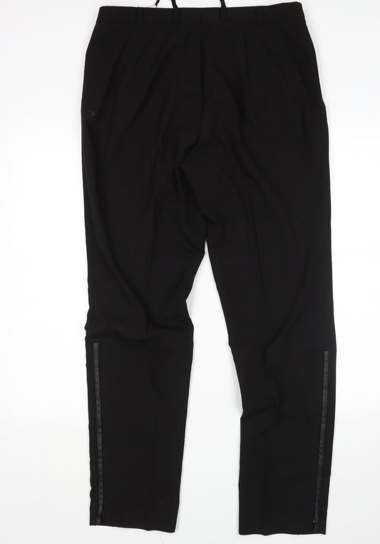 Singh S. Madan Womens Black   Trousers  Size 16 L32 in