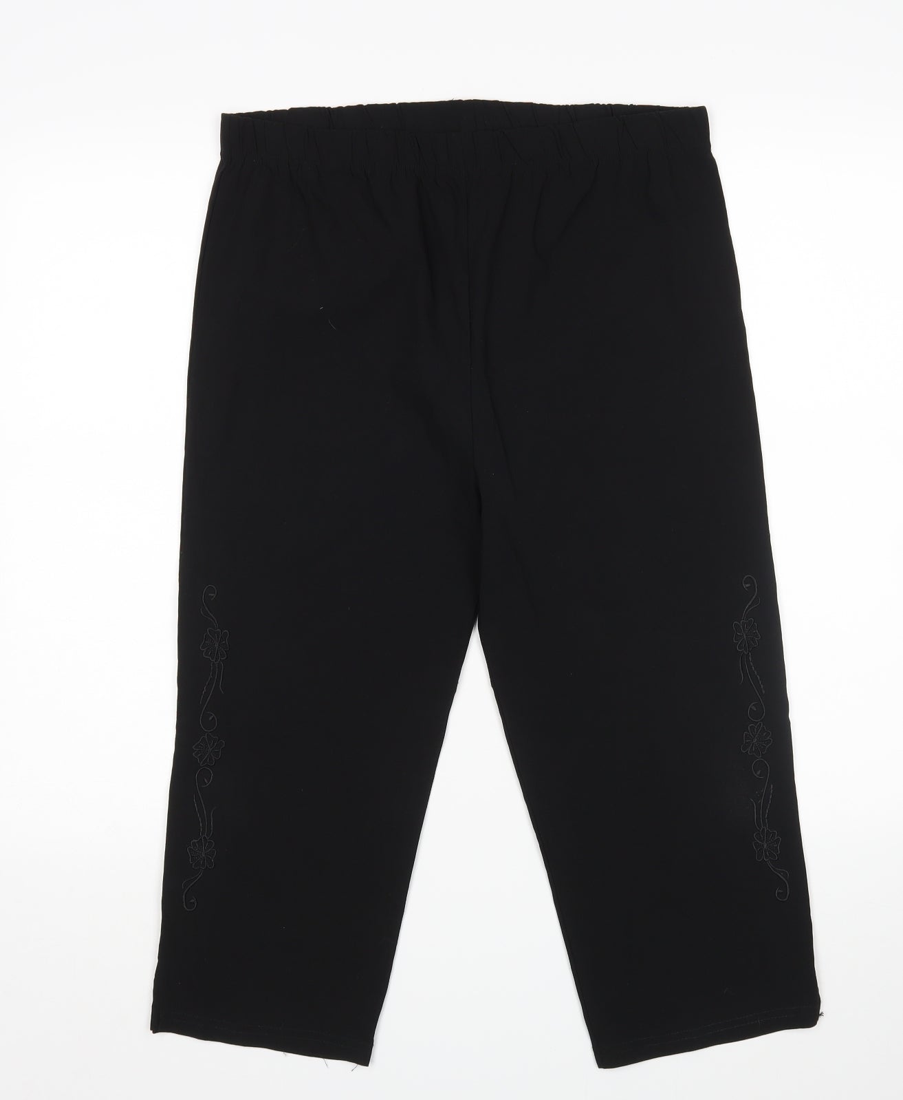 Preworn Womens Black   Cropped Trousers Size M L20 in