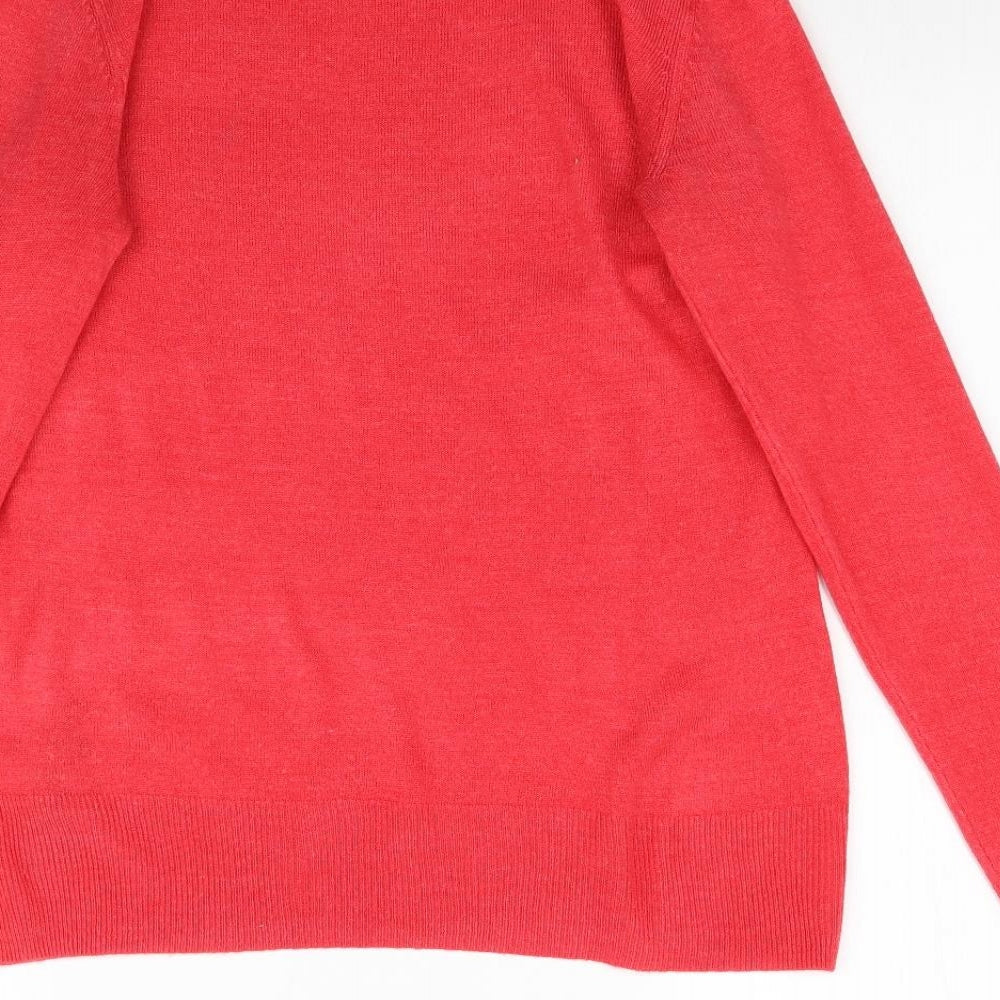 Dorothy Perkins Womens Pink  Knit Pullover Jumper Size 10