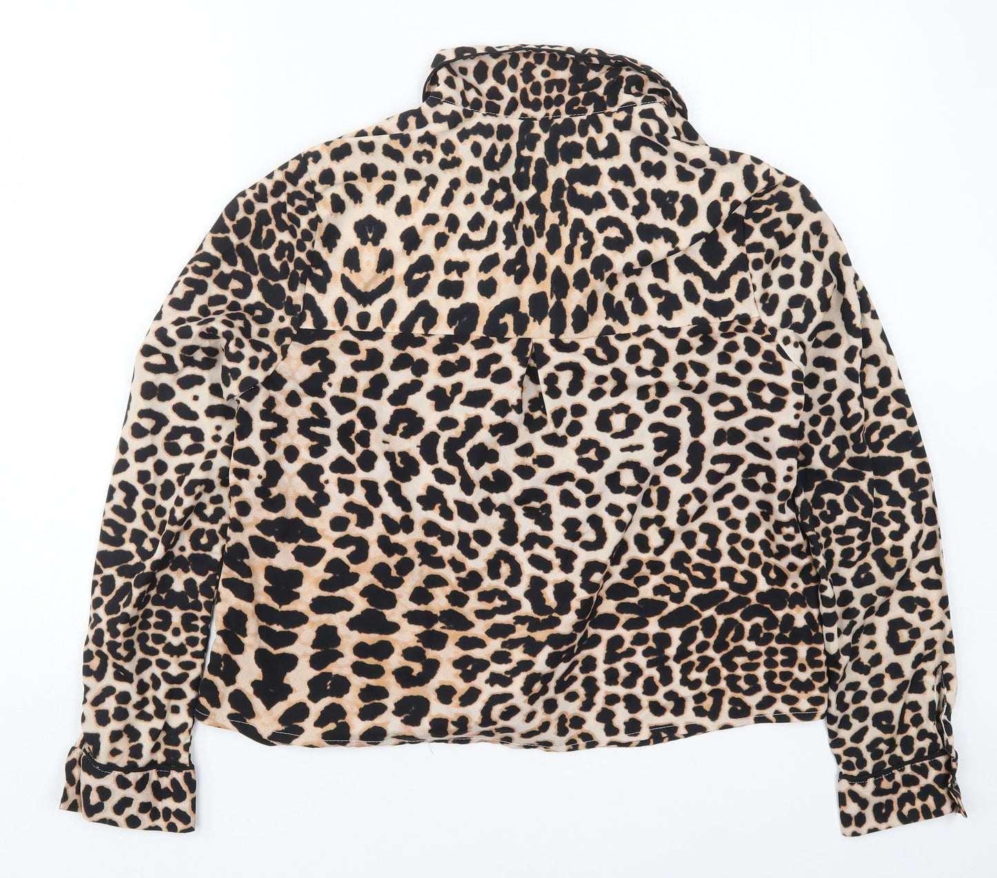 Influence Womens Brown Animal Print  Top Pyjama Top Size 14