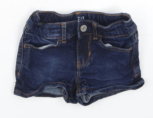 Gap Girls Blue  Denim Mom Shorts Size 5 Years