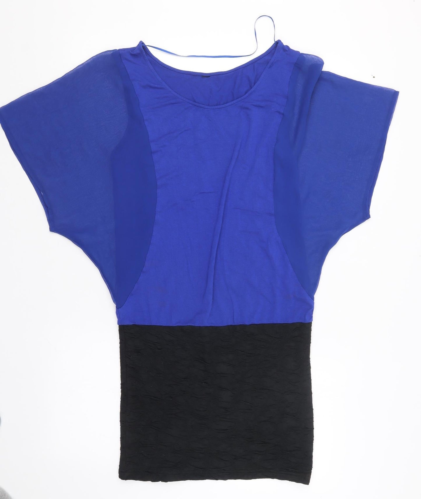 Zebra Womens Blue   T-Shirt Dress  Size S