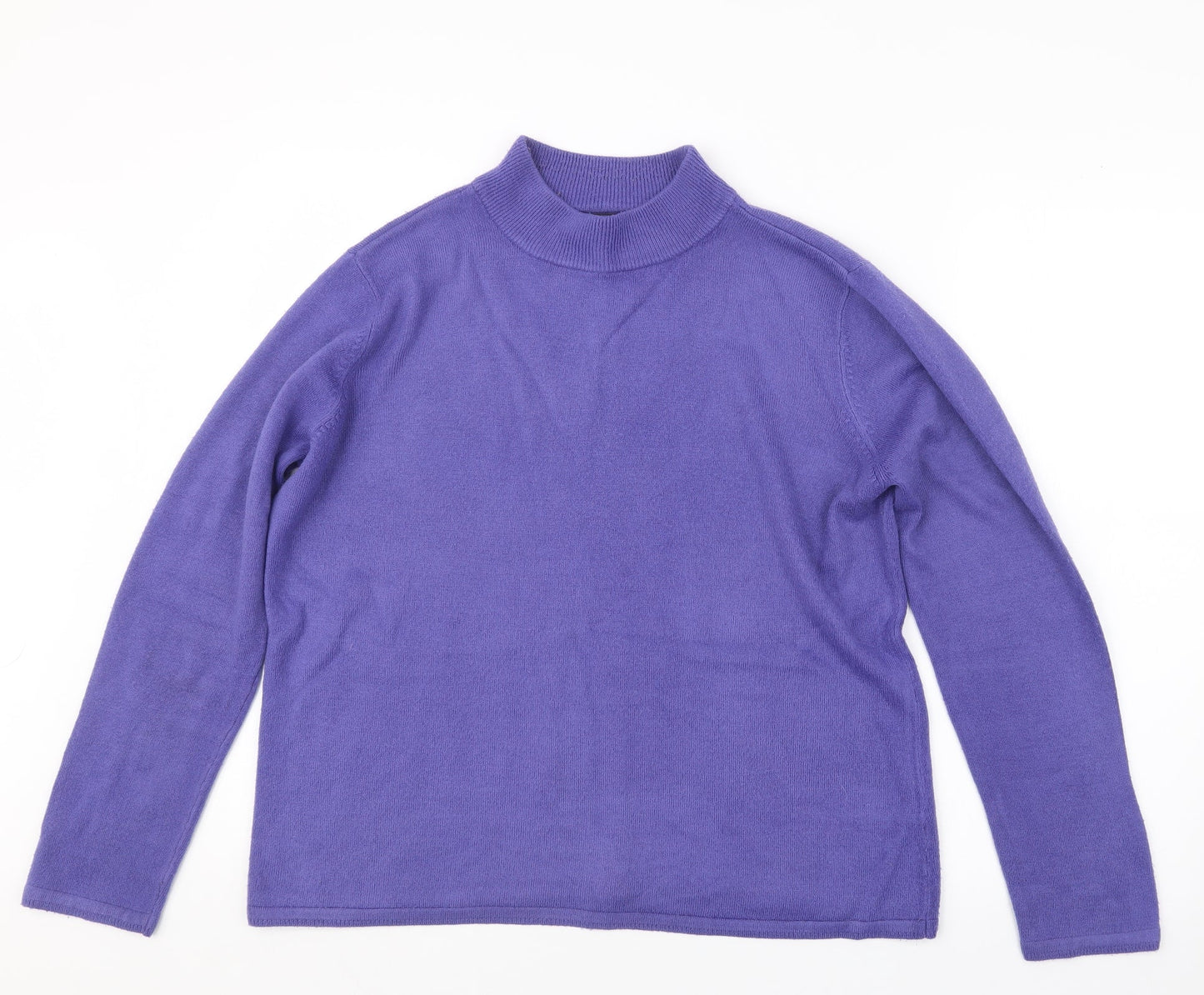 BM Womens Purple  Knit Pullover Jumper Size L