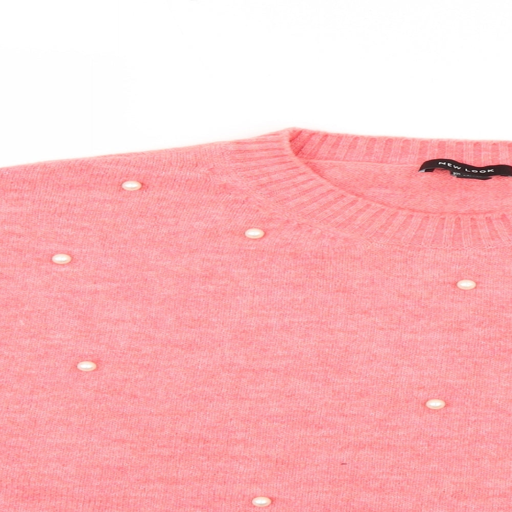New Look Womens Pink   Pullover Jumper Size L
