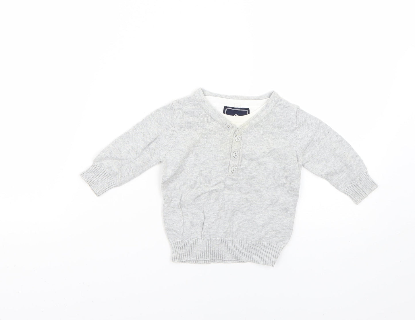 NEXT Baby Grey   Pullover Jumper Size 3-6 Months