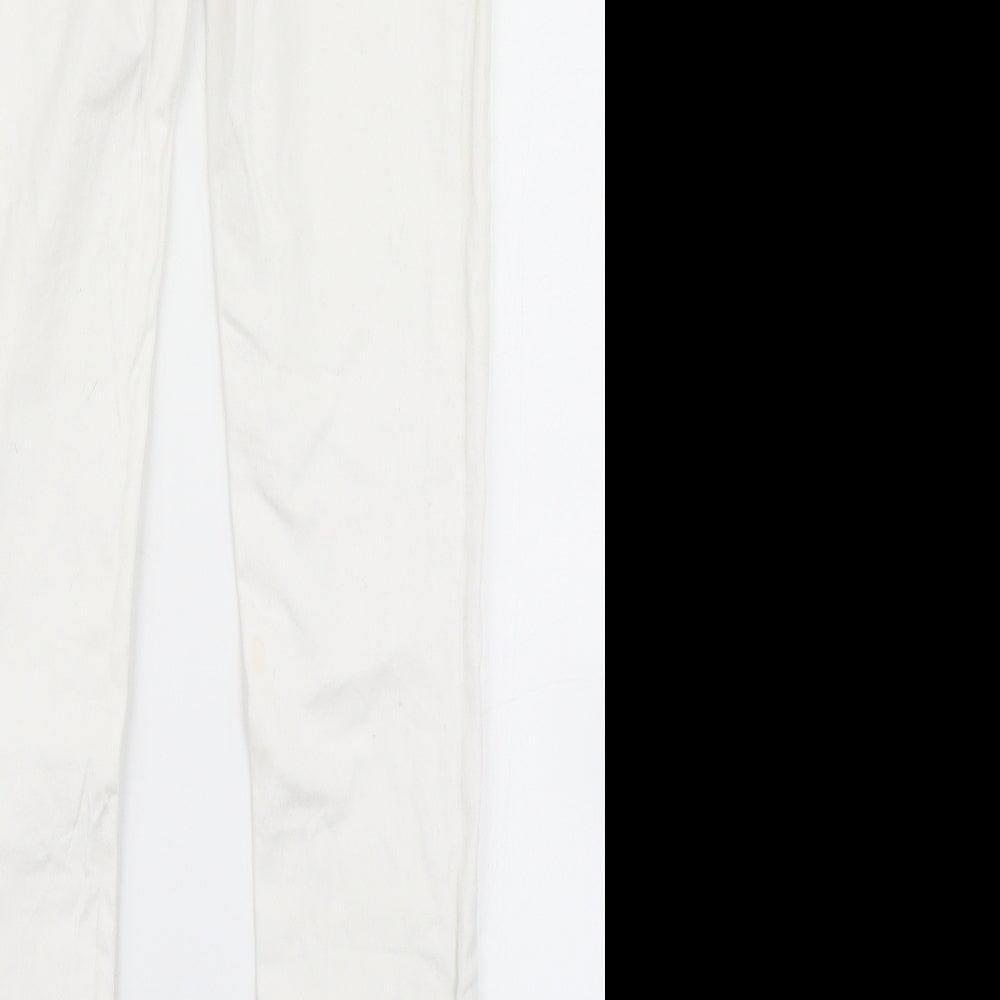The Rockn Rev Womens White  Denim Skinny Jeans Size 10 L28 in